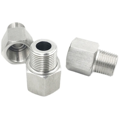 压力表304不锈钢转换接头补芯M14M20*1.5转2分4分6分内外螺纹对丝