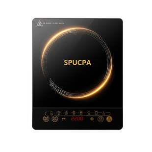 正品SPUCPA/电磁炉家用炒菜锅一体全套2200W节能小型多功能触摸屏