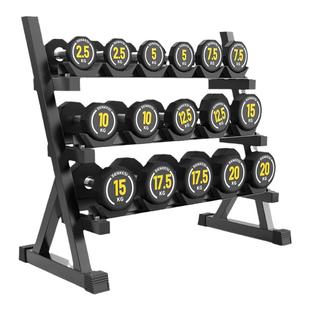 哑铃架家用商用男士哑铃放置架女士壶铃多功能健身运动器材收纳架