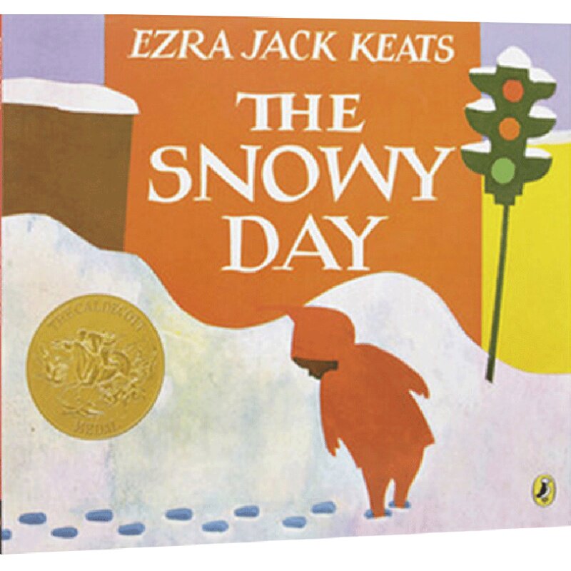 送音频英文原版凯迪克金奖儿童绘本大开The Snowy Day下雪天少儿英语入门启蒙进口正版图书平装廖彩杏书单推荐Christmas圣诞节