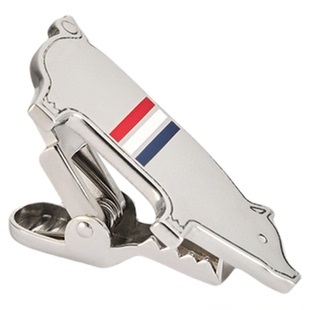 [3期免息][秋冬新品]THOM BROWNE2025秋冬925银动物图案领带夹