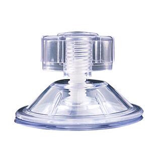 隔离盒4.8cm塑料螺丝杆M7透明真空强力玻璃吸盘挂钩固定乌龟晒台