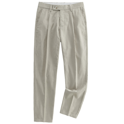 奢级环纺灯芯绒纯棉男士双折西裤