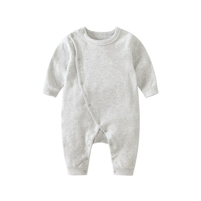 秋冬加厚连体哈衣舒绒棉护肚爬服