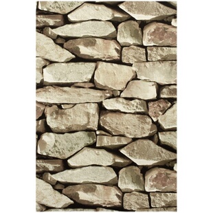 中式复古3D文化石墙纸 茶室餐厅咖啡厅民宿 怀旧文化砖纹防水壁纸