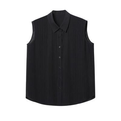 *禾同款重磅塔克褶素绉缎套装