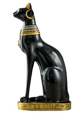 树脂招财猫埃及猫神个性摆件