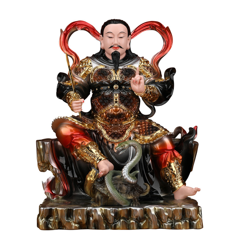 真武大帝神像玄天上帝摆件道家玄武大帝北极真君祖师树脂家用供奉