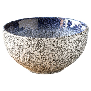 漂亮碗家用10个装吃饭碗甜品碗高级感蓝色碗粥碗陶瓷小碗喝汤碗