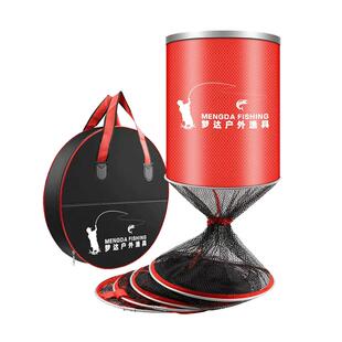 鱼护网包渔户渔护装鱼袋小型钓鱼装备鱼网兜加厚速干涂胶防挂黑坑