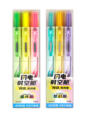 闪电时空舱按动荧光笔