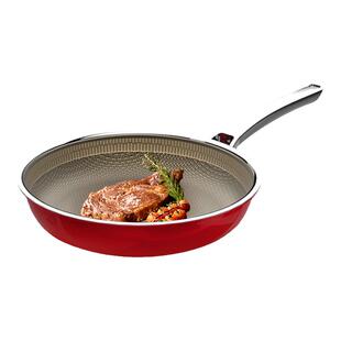 辣小娘平底煎锅家用钛不粘锅牛排早餐无涂层煎锅电磁炉燃气灶专用