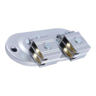 升降晾衣架配件滑轮维修通用转角器手摇晾衣杆万向轮轴承铜室内