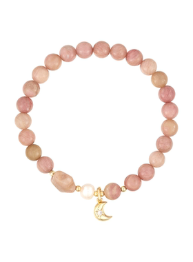 阿吉豆AJIDOU手链女珍珠手链时尚淡水珍珠百搭款男女同款手环手饰