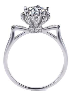 莫桑钻欧美猫耳朵戒指