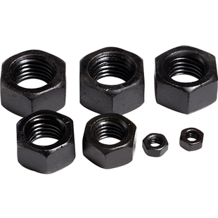 QD 4.8/8.8/10.9/12.9级镀镍彩锌发黑六角螺母8/12级螺丝螺帽大全