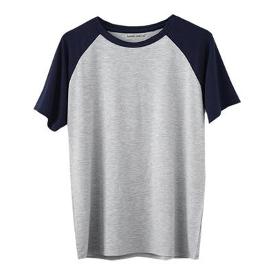 莫代尔夏季睡衣男T恤打底衫