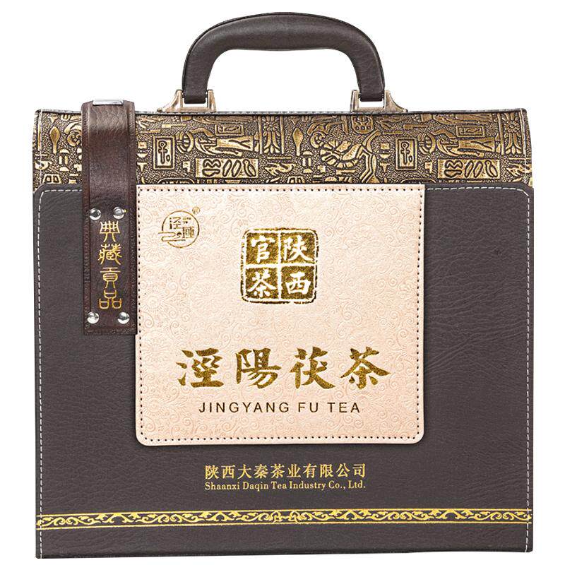 泾阳茯茶黑茶礼盒装古法手筑800g