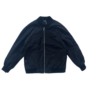 早春新款炸街外套男士个性立体装饰袖子掐折设计时尚棒球领夹克衫