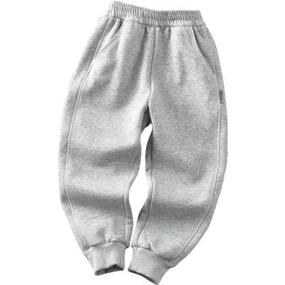 儿童加绒裤子2025新款薄绒运动裤