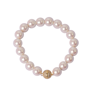 镶钻8mm珍珠手链akoya天女手饰女2025新款手串气质配饰高级感精致