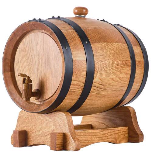 恒压5升L橡木桶酒桶空桶红酒葡萄酒实木橡木酒桶家用烘烤无胆