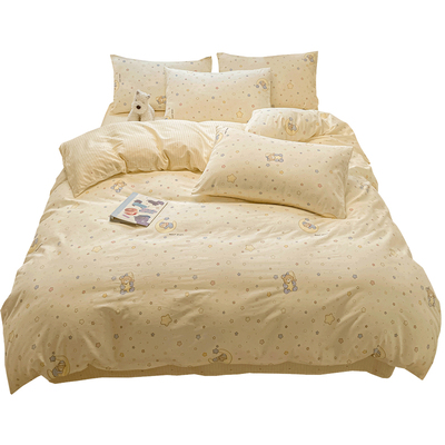 洁丽雅纯棉被套100%全棉假一罚十