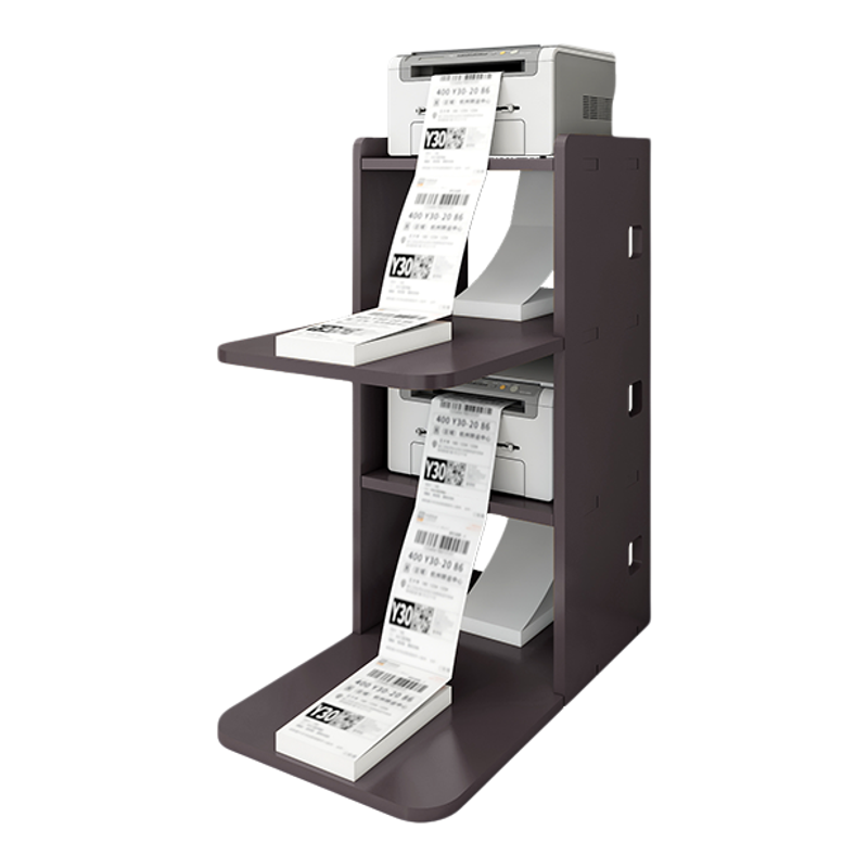 快递打印机架子多层打单机架电商办公置物架仓库面单标签收纳架子