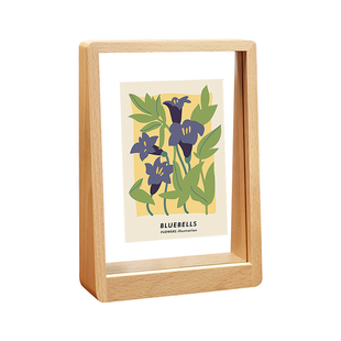 亚克力相框实木定制照片摆台装裱6寸小卡展示架7寸8寸明信片画框