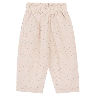 女童夏季镂空花边背心波点9分休闲裤套装 允儿妈宝宝防蚊裤娃娃衫