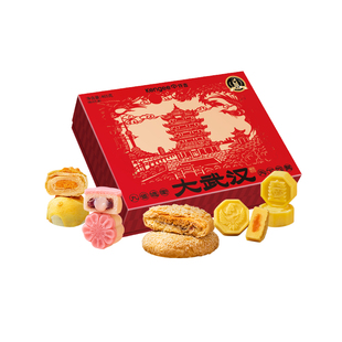 仟吉武汉城市伴手礼樱花饼海藻糖绿豆糕点中式礼盒休闲零食下午茶