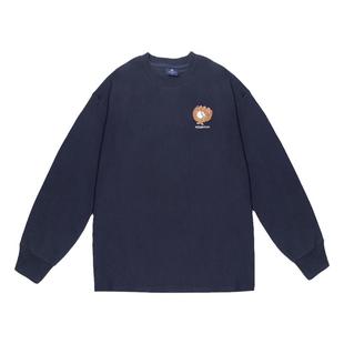 HEEMKIZOO原创日系春秋新款男女趣味图案印花长袖打底T恤情侣上衣