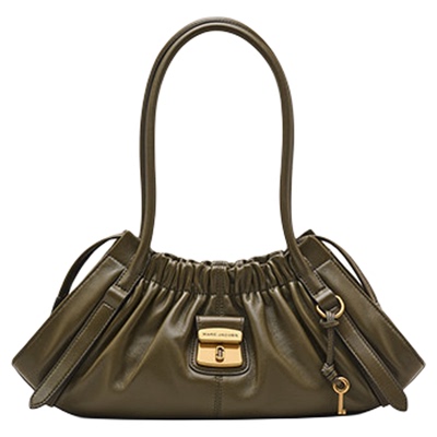 【新年特惠】MARC JACOBS/莫杰 CRISTINA 中号羊皮柔软褶皱肩背包
