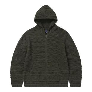 thisisneverthat® Cable Knit Zip Hoodie 秋冬季拉链连帽卫衣