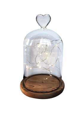 婚庆透明人偶情侣防尘罩永生花