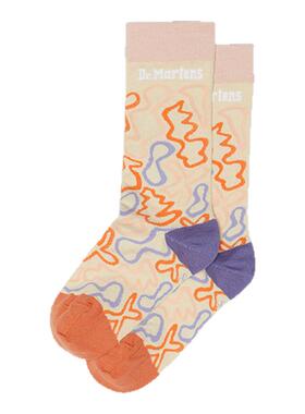Dr.Martens马丁博士Soundwaves Sock男女26秋舒适百搭中筒袜长袜