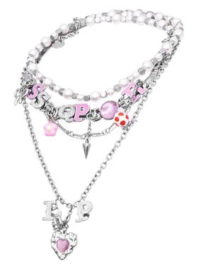 DIY可换坠项圈定制字母配饰礼物