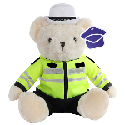 蜀黍家警察小熊交警小熊毛绒玩偶