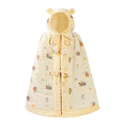 婴儿披风斗篷可伸手加厚保暖防风