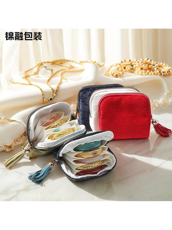 首饰收纳包便携手串收纳包手链手链收纳整理旅行便携拉链包高级感
