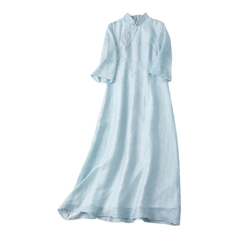 中式改良旗袍连衣裙禅茶服