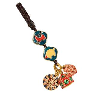 五台本命年吊坠平安护身符三合六合太岁十二生肖汽车钥匙扣挂件