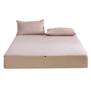 针织棉夹棉床笠单件A类亲肤纯棉床罩2025新款加厚床上三件套