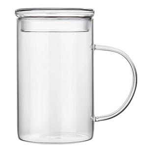 高硼硅玻璃杯大容量1000ml大号泡茶杯个人专用办公室喝水杯子男士