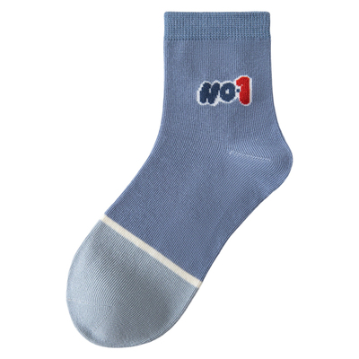 六指鼠春夏男童袜子中筒薄款纯棉