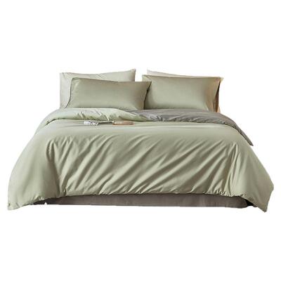 纯色双拼长绒棉100S床上三四件套全棉纯棉贡缎四季被套床品套件