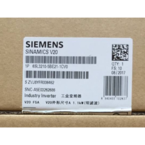 议价6SL3210-5BE21-1CV0西门子V20变频器全新原装6SL32105BE211CV