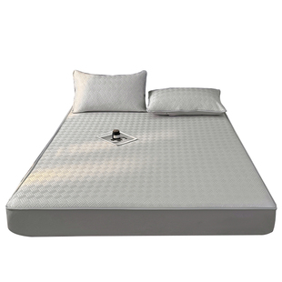 A类冰丝凉席床笠款夏季冰豆豆床罩单件床垫套防尘罩床单套可定制