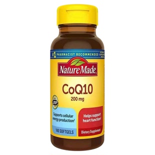 保税现货 美国Nature Made天维美辅酶q10软胶囊氧化型 140粒