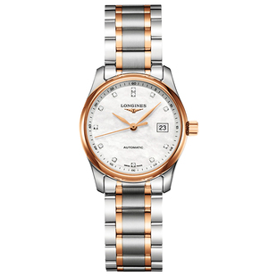 Longines瑞士浪琴名匠钻石刻度贝母女士机械手表L2.257.5.89.7